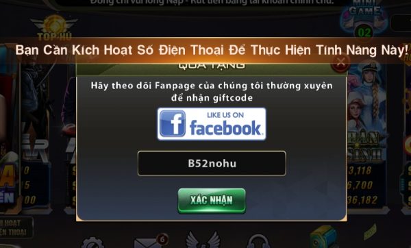 Thực hiện xác minh số điện thoại tại cổng game để bảo mật tài khoản